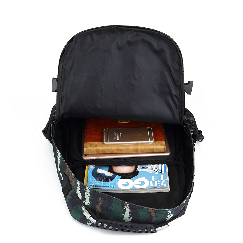 Camouflage Waterproof Nylon Outdoor Camping Backpack - Image 5
