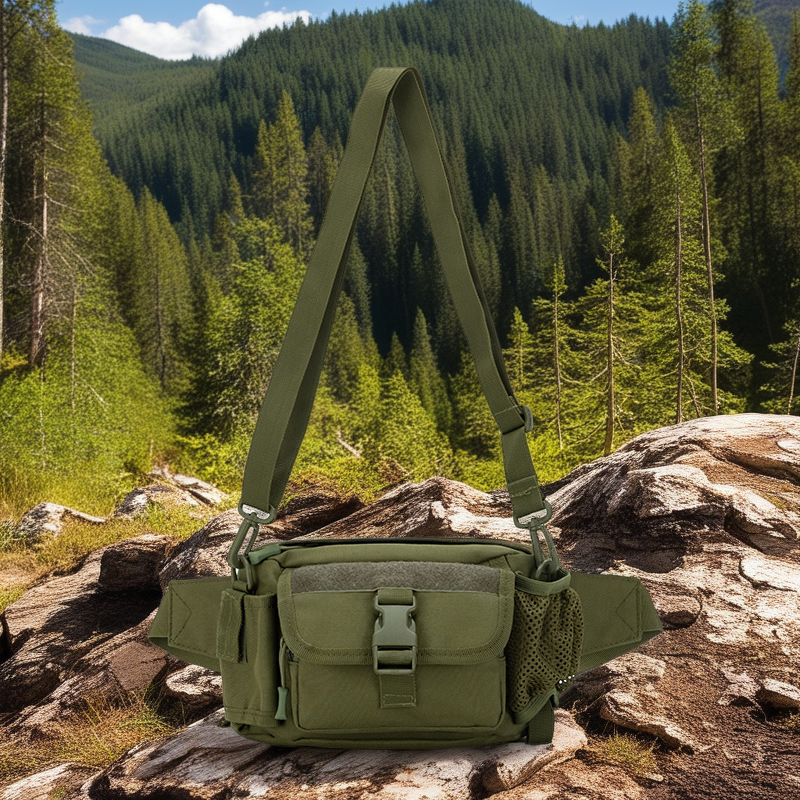 Aplon Camouflage Multifunctional Outdoor Tactical Waist Bag - Portable Water Bottle Cover Crossbody & Shoulder Sling