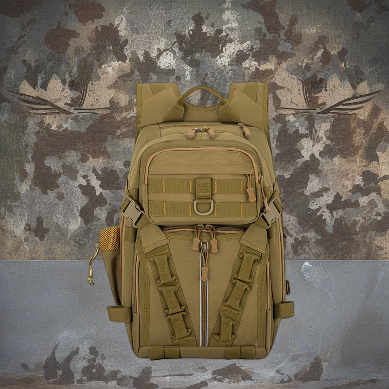 Camouflage Outdoor Tactical Backpack - Large Capacity Multi-Compartment for Climbing, Hiking & Camping