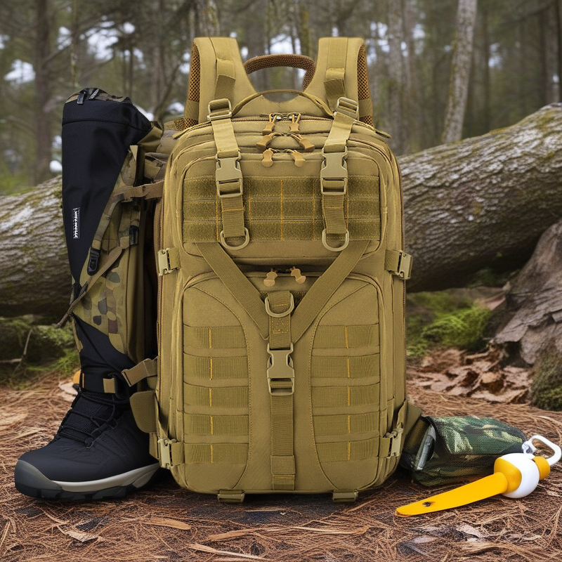 Camouflage Tactical Backpack - Large Capacity Multifunctional Outdoor Gear for Men