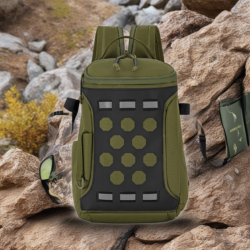 Camouflage Multi-Functional Luya Travel Backpack - Large Capacity, Crossbody & Shoulder Design