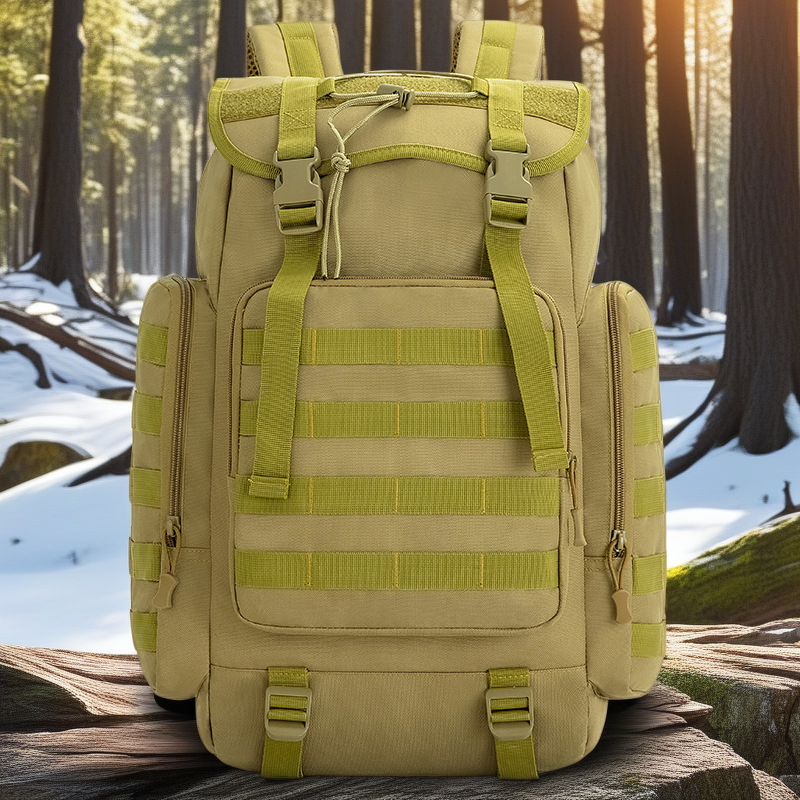 Camouflage 40L Multi-Purpose Outdoor Mountaineering Backpack - Large Capacity Rucksack