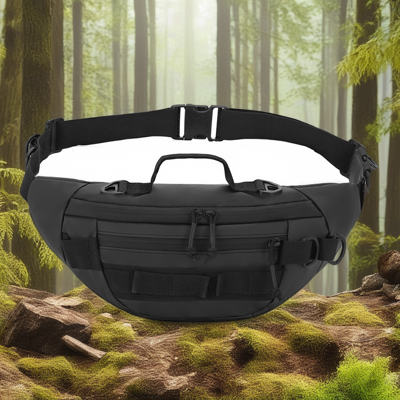 Camouflage Outdoor Sports Luya Waist Bag - Waterproof & Durable Crossbody Chest Pack for Men