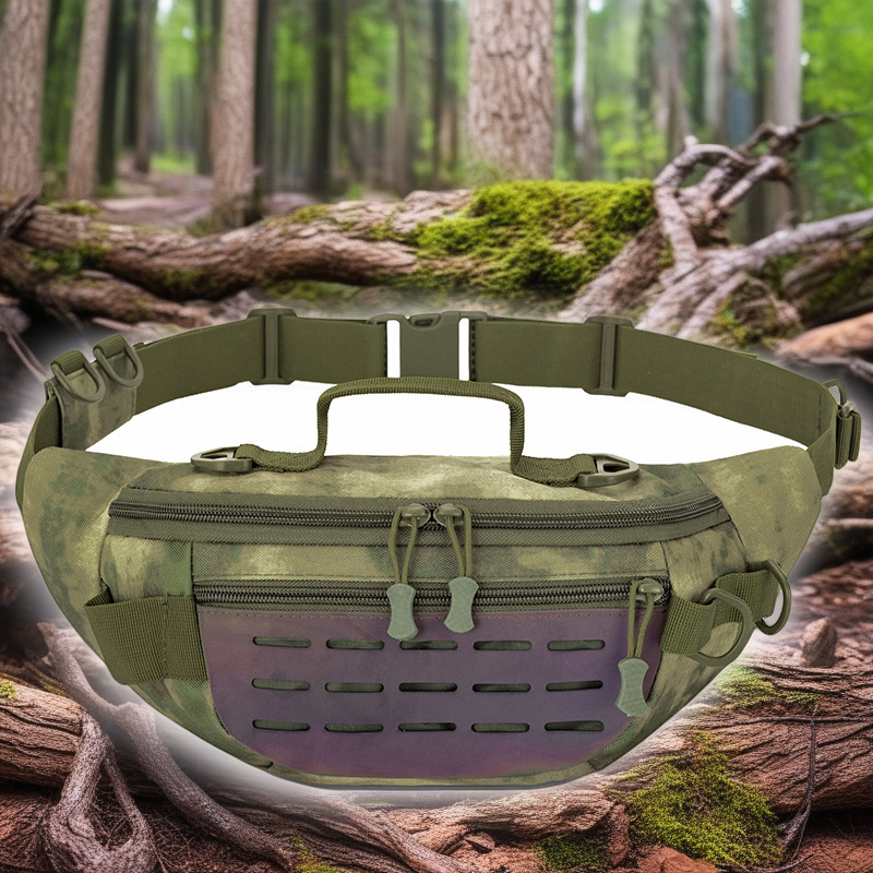 Camouflage Multifunctional Reflective Waist & Chest Bag - Large Capacity Outdoor Sports Riding Fishing Gear