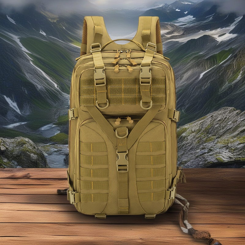 Tactical Camouflage Backpack - Large Capacity Multifunctional Men's Outdoor Gear for Mountaineering, Hiking & Camping