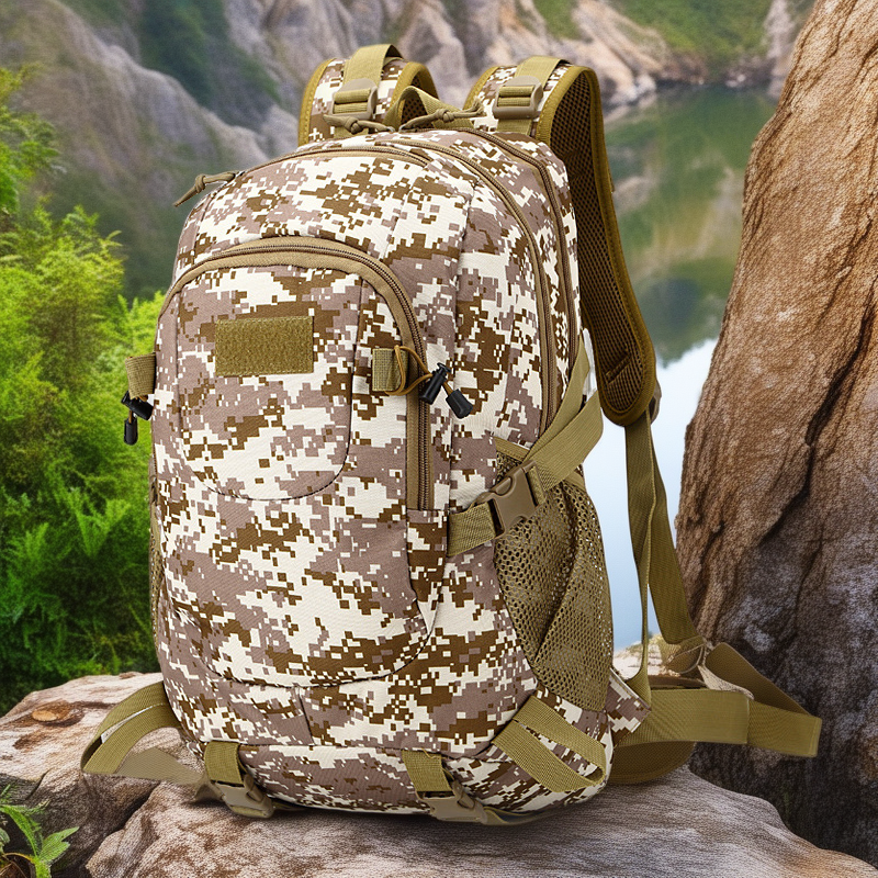 Aplon Camouflage Outdoor Water-Repellent Oxford Cloth Hiking Backpack